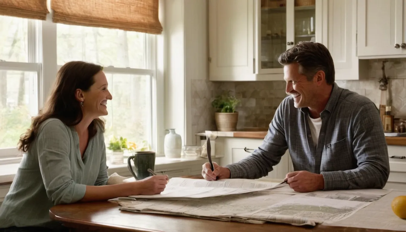 Homeowners reviewing bathroom remodel plans with a local provider in Haverhill
