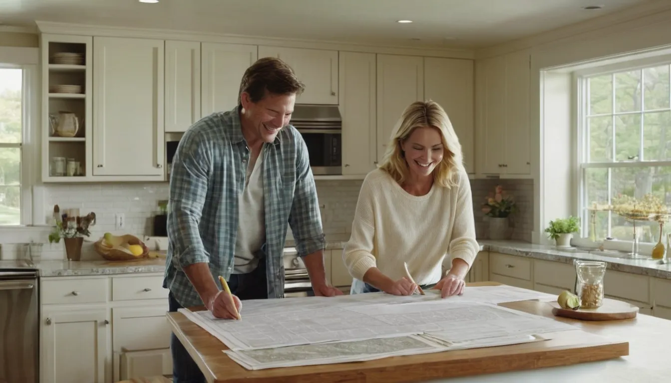 Homeowners reviewing kitchen remodel plans with a local provider in Haverhill